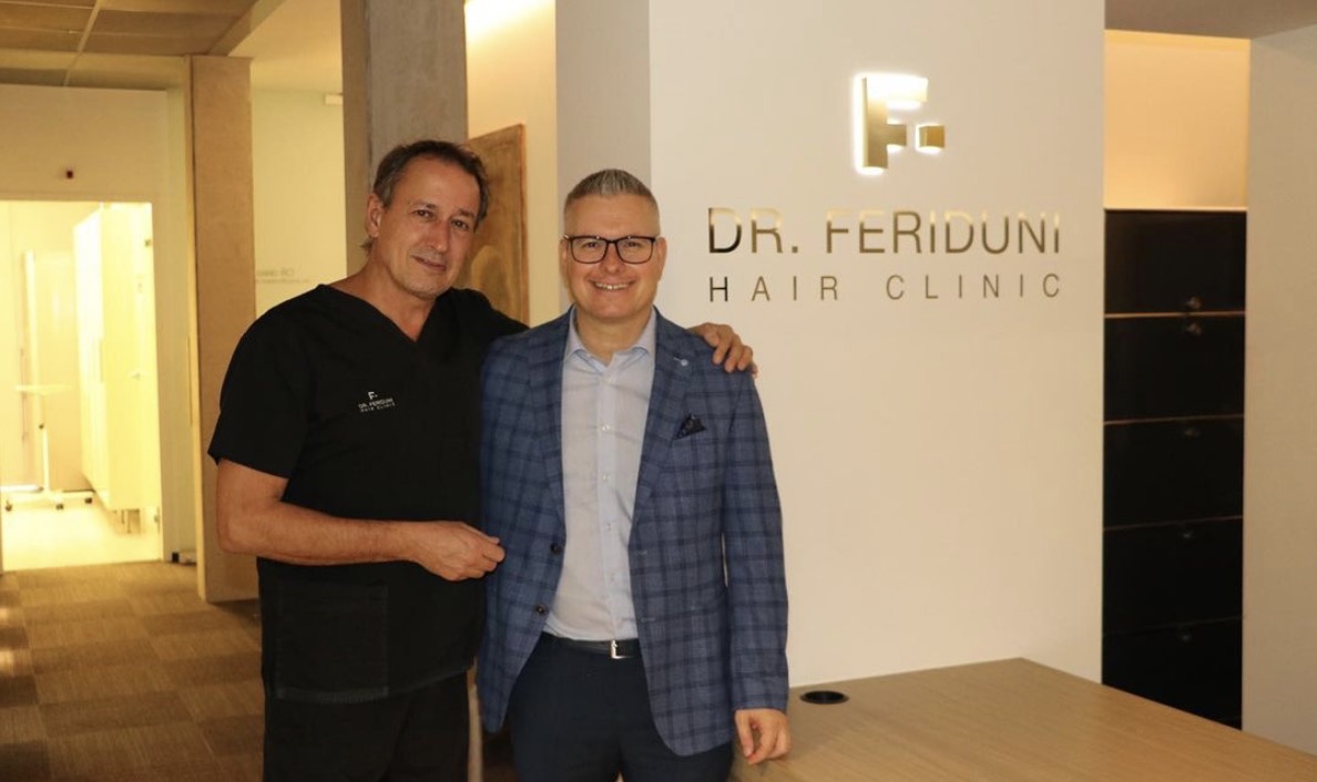 Klinikbesuch vom Haartransplantation Experte Andreas Krämer bei Dr. Bijan Feriduni
